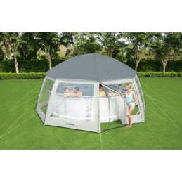 Paviljono sodo palapinė baseinui 600x600x295 cm bestway 58612