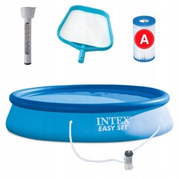 Intex pripučiamas išsiplėtimo baseinas 396x84cm su pompa