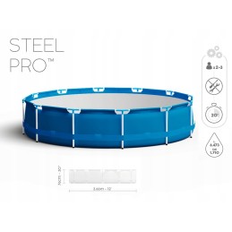 Bestway plieno pro baseinas su rėmu 366 x 76 cm