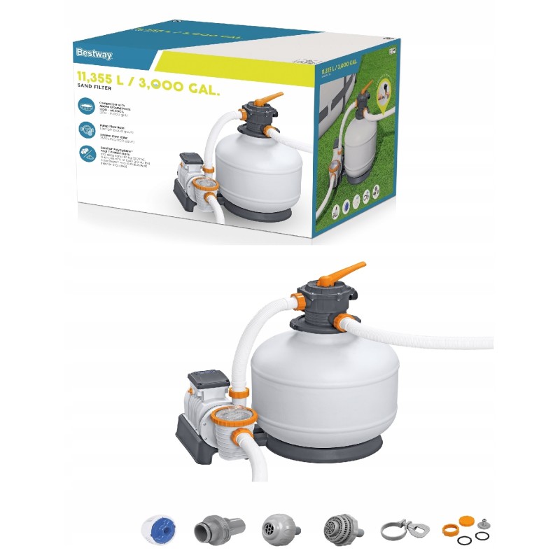 58486 baseino smėlio filtras siurblys baseino filtras 11355 lh bestway