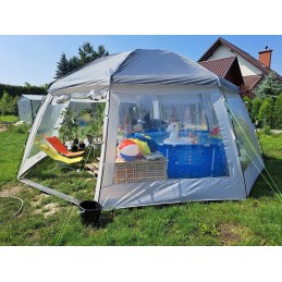 Funkcionalus, tvirtas pavėsinės stogas SPA baseinui 6x6x3 bestway 58612