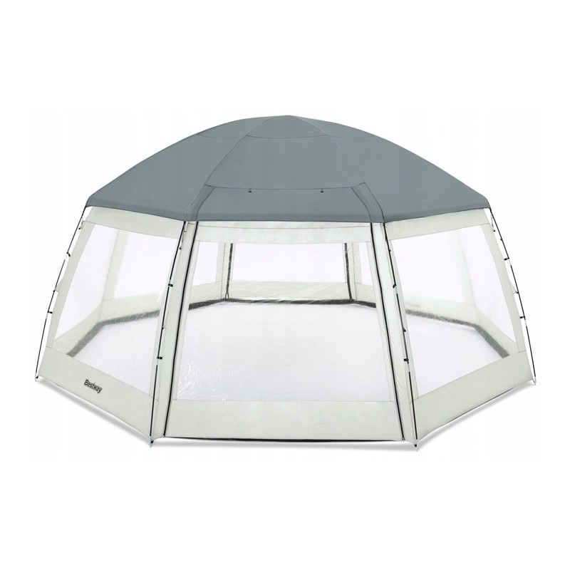 Funkcionalus, praktiškas pavėsinės paviljonas SPA baseinui 6x6x3m bestway 58612