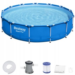 Bestway dārza karkasa baseins 396x84, 8in1 komplekts