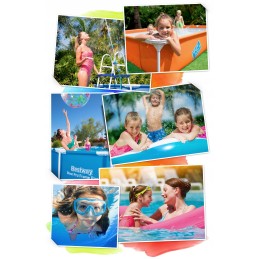 Bestway dārza karkasa baseins 396x84, 8in1 komplekts