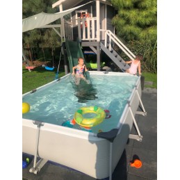 Karkasinis baseinas 300x207x65 cm jilongas