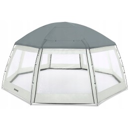 Funkcionalus, tvirtas pavėsinės stogas SPA baseinui 6x6x3 bestway 58612