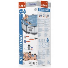 Bestway 56416 rėmo sodo baseinas 366x76