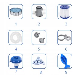 Sodo rėmo baseinas 305x76 bestway rinkinys xxl