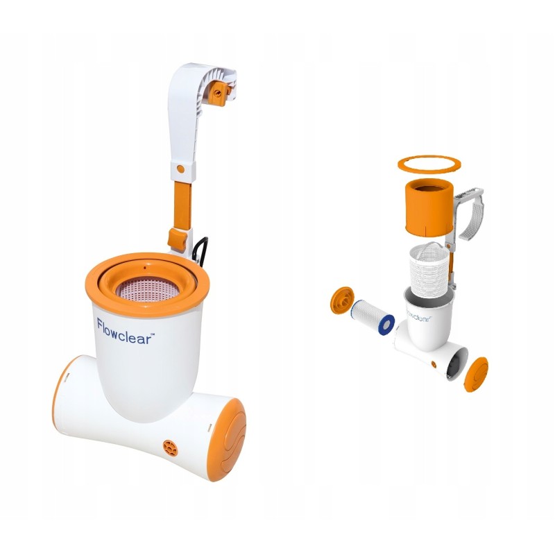 Plaukimo baseino siurblio srautas 2574l h bestway flowclear skimatic