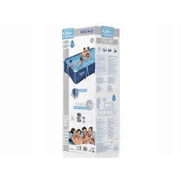 Didelis stačiakampio rėmo baseino bestway rinkinys 400 x 211 cm 8in1 56424