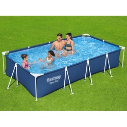 Didelis stačiakampio rėmo baseino bestway rinkinys 400 x 211 cm 8in1 56424