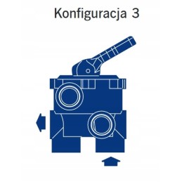 6 krypčių vožtuvas baseino filtrui 2 astralpool