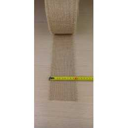 Džiuto audinys, plotis 10 cm per metrą