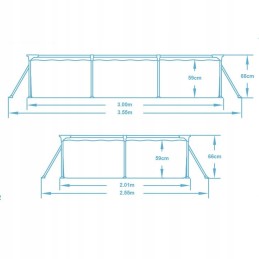 Terasest aiabassein 300 x 201 x 66 cm 15 in 1 bestway 56404