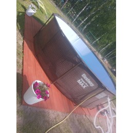 Bestway plieno pro max apvalaus rėmo baseinas, 366 x 100 cm, dangtis