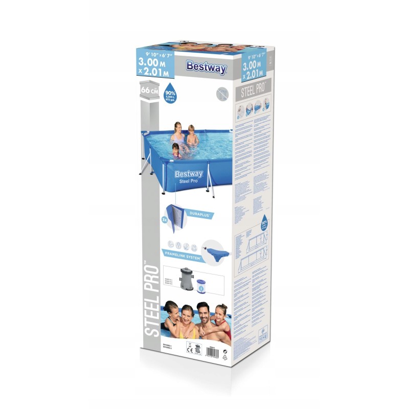 Raambassein 300 x 201 x 66 cm bestway 56411