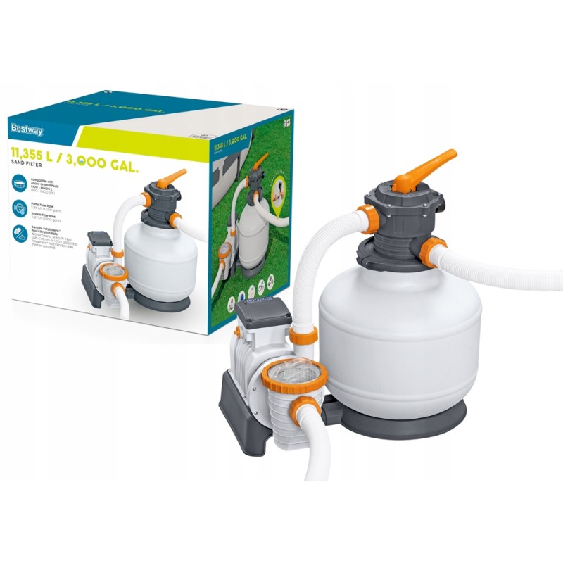 Baseino smėlio filtro siurblys, baseino filtras 11355 lh bestway