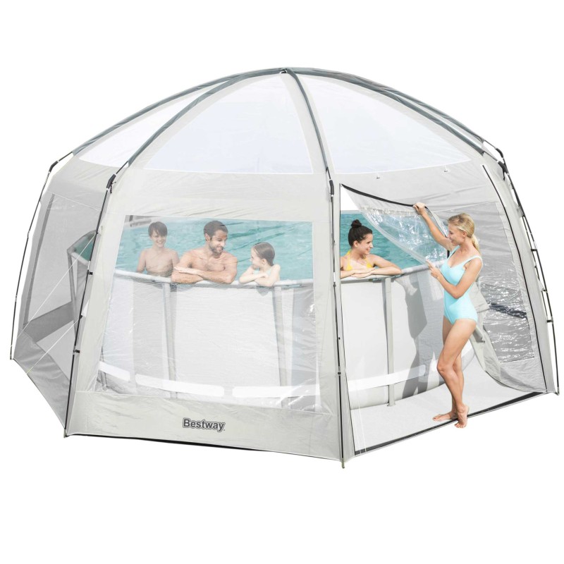 bestway 58612 baseino paviljonas 6 x 6 x 2 55 m