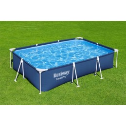 Prabangus plieno profesionalus rėmas baseinas 300x201x66 bestway 3in1 filtro siurblys
