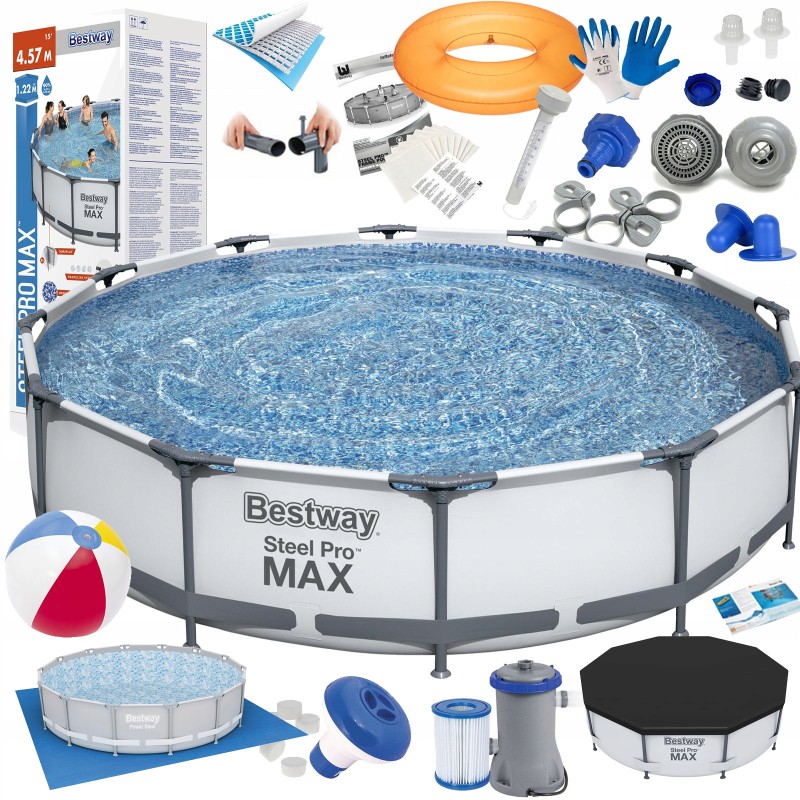 22in1 rėmo sodo baseinas 366x76 bestway