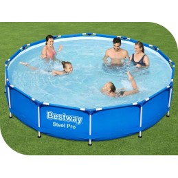 Plieninis sodo baseinas 366x76 bestway 56681 komplektas 17in1