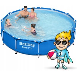 Sodo baseinas, plieninis, siurblys 366x76 bestway 16in1