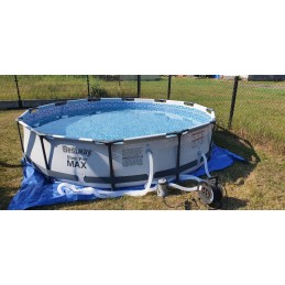 Didelis sodo baseinas su rėmu, dydis 3 6 m, aukštis 76 cm