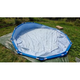 Didelis sodo baseinas su rėmu, dydis 3 6 m, aukštis 76 cm