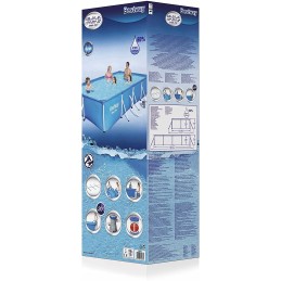 Plieninis sodo baseinas 400 x 211 x 81 cm 5in1 bes