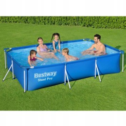 Plieninis sodo baseinas 300 x 201 x 66 cm 15 in 1 bestway 56404