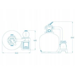 Smėlio filtro siurblys baseinui bestway 58486 11355 lh chemconnect