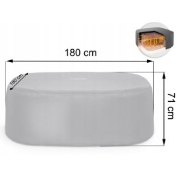 Izoliuotas termo dangtelis SPA 180x180x71cm