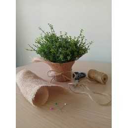 Džiuto audinys, plotis 10 cm per metrą