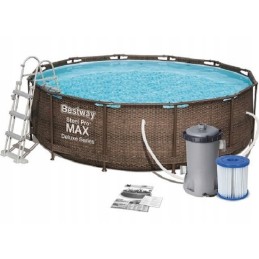 56709 rėmo baseino sodo rinkinys 366x100 siurblio kopėčių filtras bestway