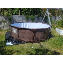 56709 rėmo baseino sodo rinkinys 366x100 siurblio kopėčių filtras bestway