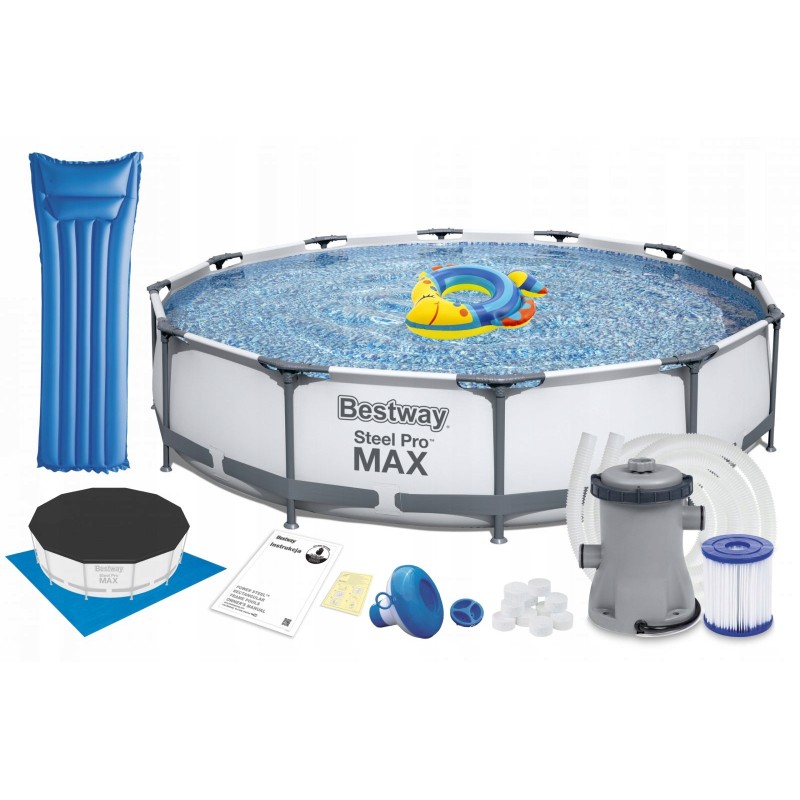 Steel pro max plieno baseinas 366x76 cm 56416 geriausias