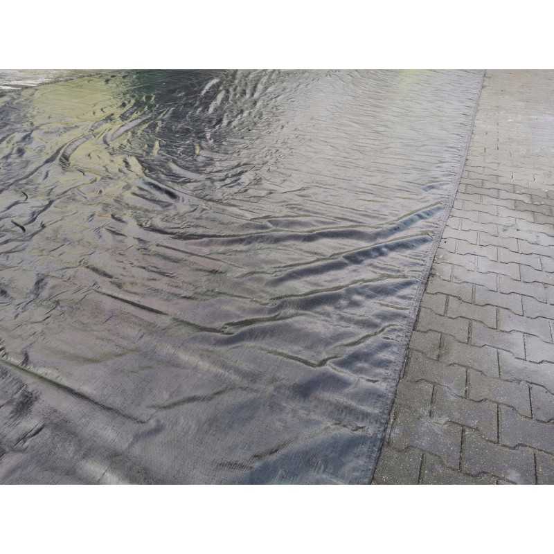 Kokybiška juoda 14,5kn geotekstilė, išmatavimai 5,2x15m