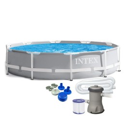 Plieninis sodo baseinas 305 x 76 cm rinkinys 3in1 intex 26702