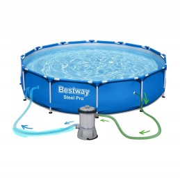 Karkasinis baseinas su pompa 366 x 76 cm rinkinys 9in1 bestway 56681