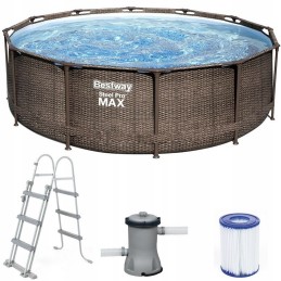 Plieninis sodo baseinas 366x100 cm plieno pro max 56709