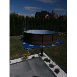 Plieninis sodo baseinas 366x100 cm plieno pro max 56709