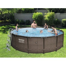 Plieninis sodo baseinas 366x100 cm plieno pro max 56709