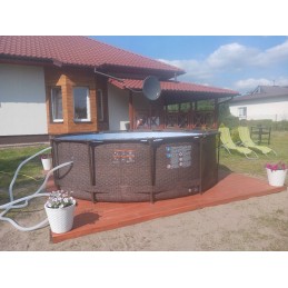 Plieninis sodo baseinas 366x100 cm plieno pro max 56709