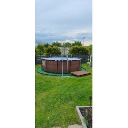 Plieninis sodo baseinas 366x100 cm plieno pro max 56709