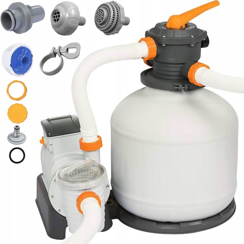 Smėlio siurblio baseino filtras bestway žarnų jungtys 58486 11355l val