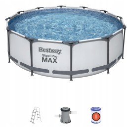56418 4-in-1 šeimos karkasinis sodo baseinas 366 x 100 cm bestway