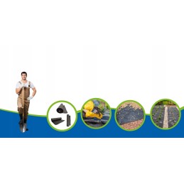 Agrotekstilė, juodas sodo neaustinis audinys piktžolėms po akmeniu, 100g UV, 1,6x100