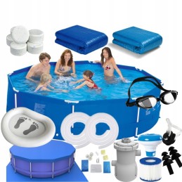 Sodo baseinas 305x76cm 22 nemokamų akinių pompa