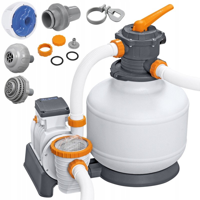 Bestway efektyvus smėlio siurblys baseinui, žarnų jungtys 11355 lh 58486