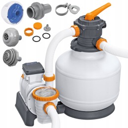 Bestway efektyvus smėlio siurblys baseinui, žarnų jungtys 11355 lh 58486